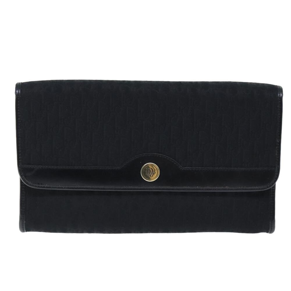 DIOR Trotter Canvas Chain Shoulder Bag Black - Picture 2 of 12